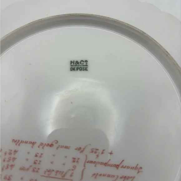 Salesman Limoges Elegant White Porcelain Plate - Picture 10 of 12